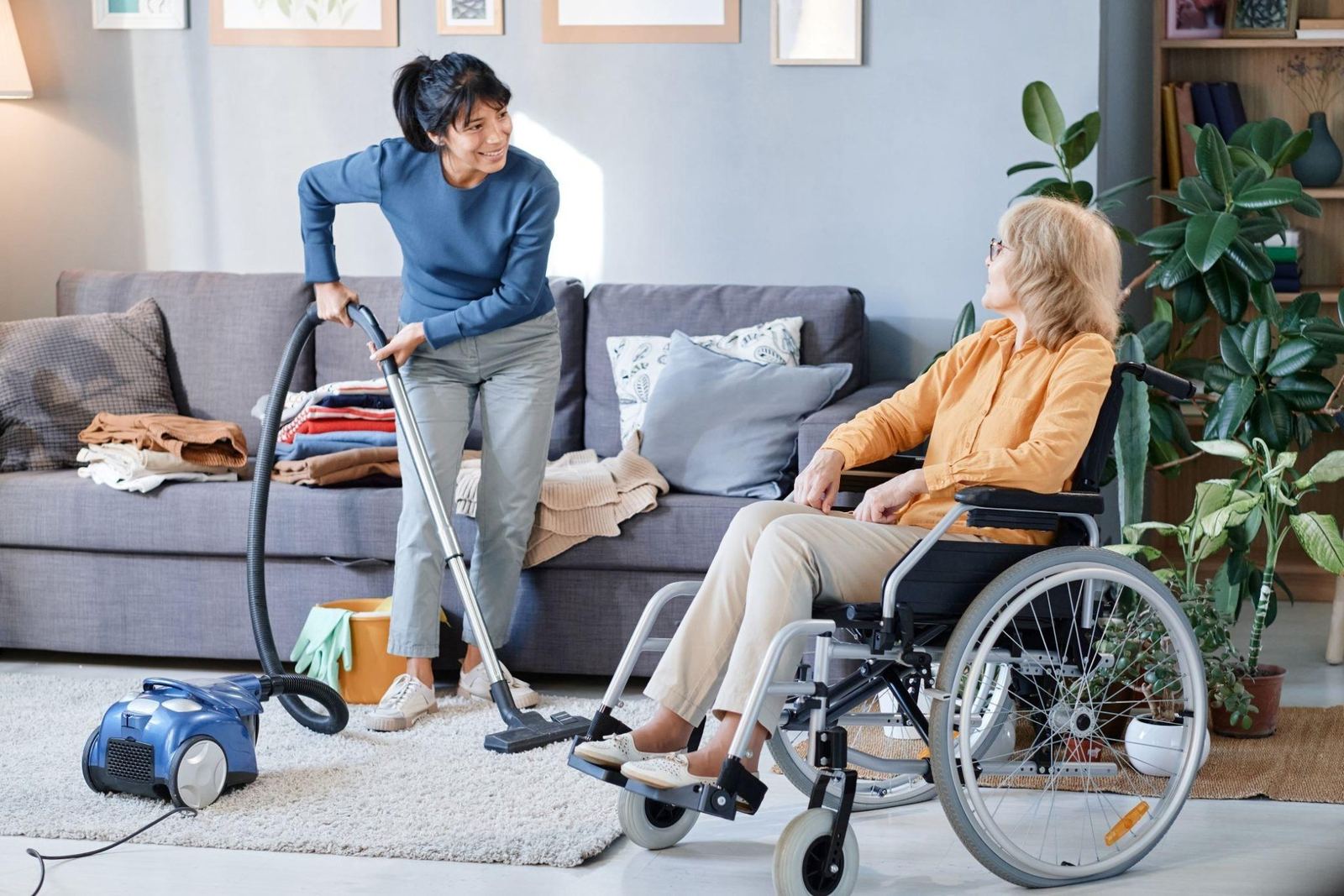 Household Support provided by a Pure Home Care Solutions caregiver